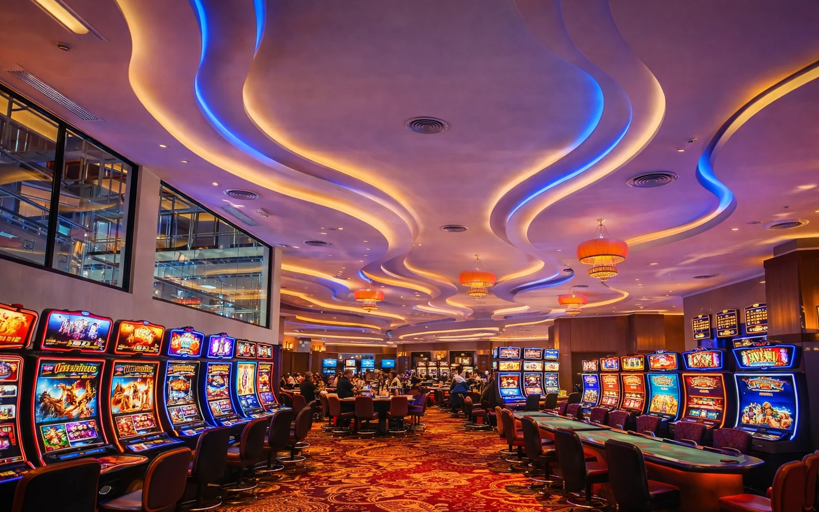 Meja kasino digital untuk baccarat dan permainan kartu di 7METER